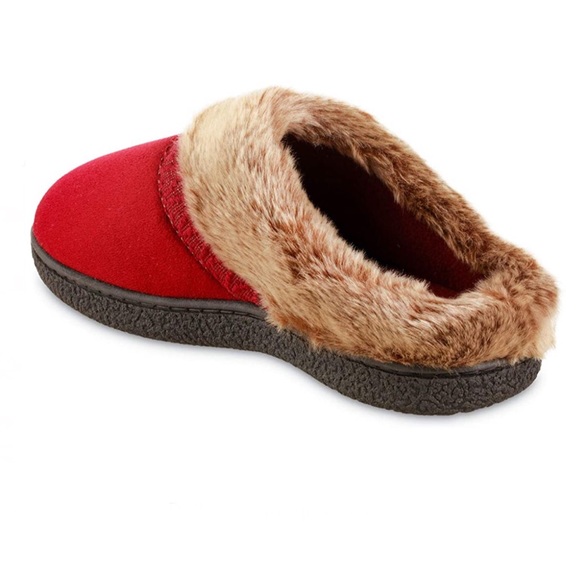 Isotoner Women’s Microsuede Hoodback Slippers - Picture 4 of 12